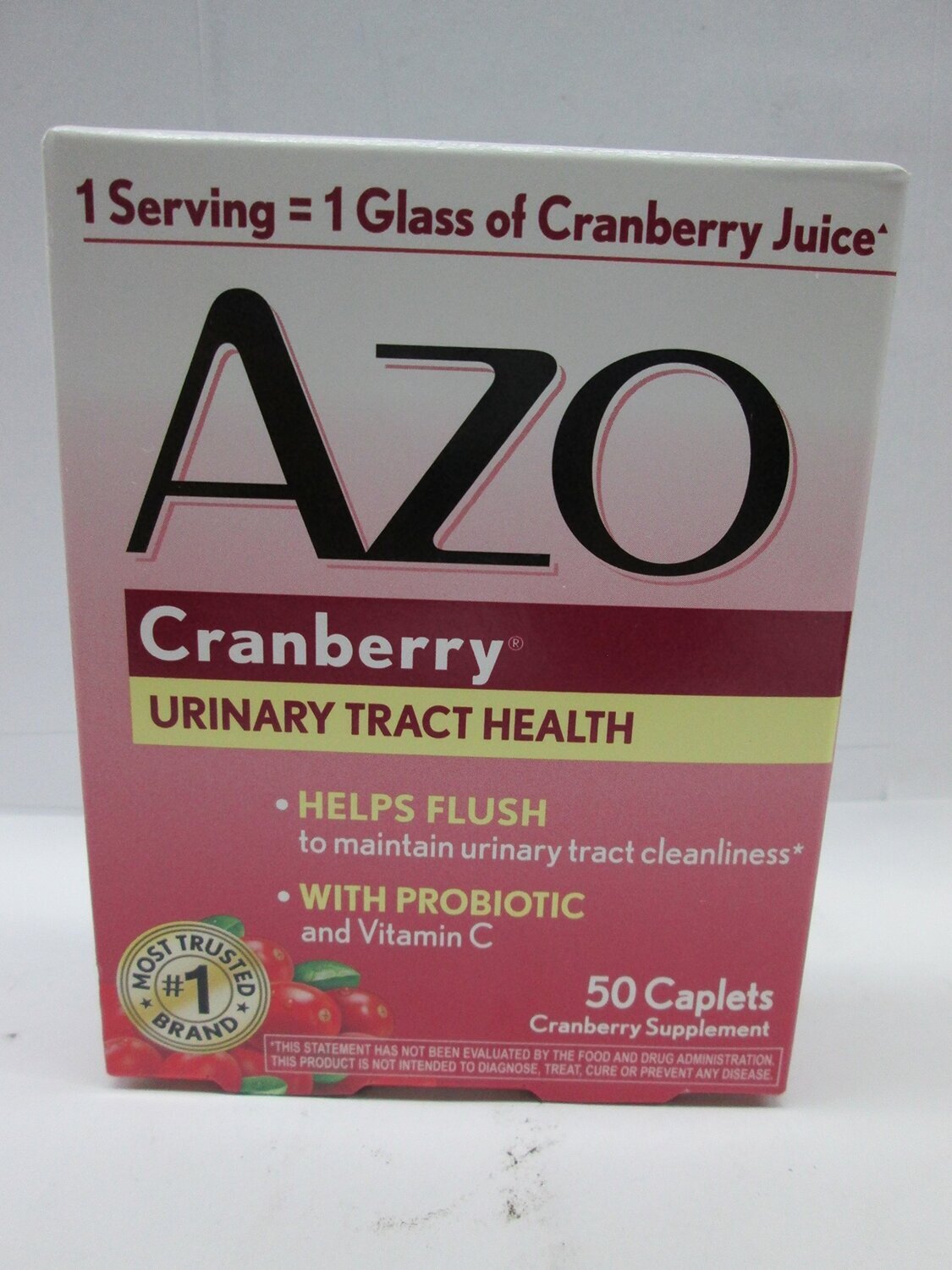 Azo Cranberry Urinary Tract Health Caplets 50 ct