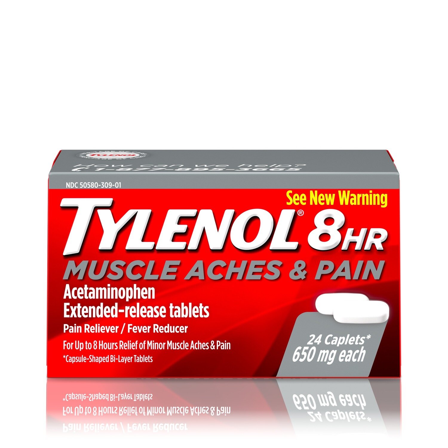 Tylenol 8 Hr Muscle Aches and Pain Caplets 24 ct