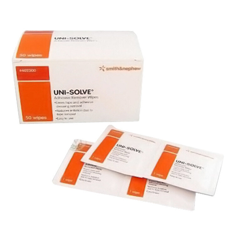 Uni-Solve Adhesive Remover Wipes 50 ct