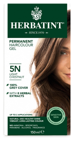 Herbatint Permanent Haircolor Gel 5N Light Chestnut for Sensitive Skin