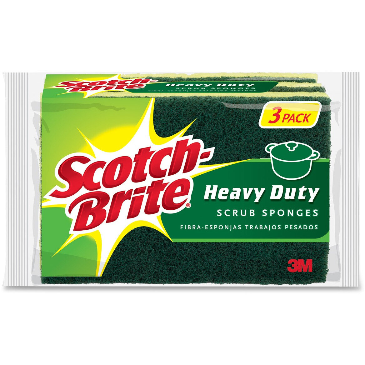 Scotch-Brite Heavy Duty Scrub Sponges 3 Pack