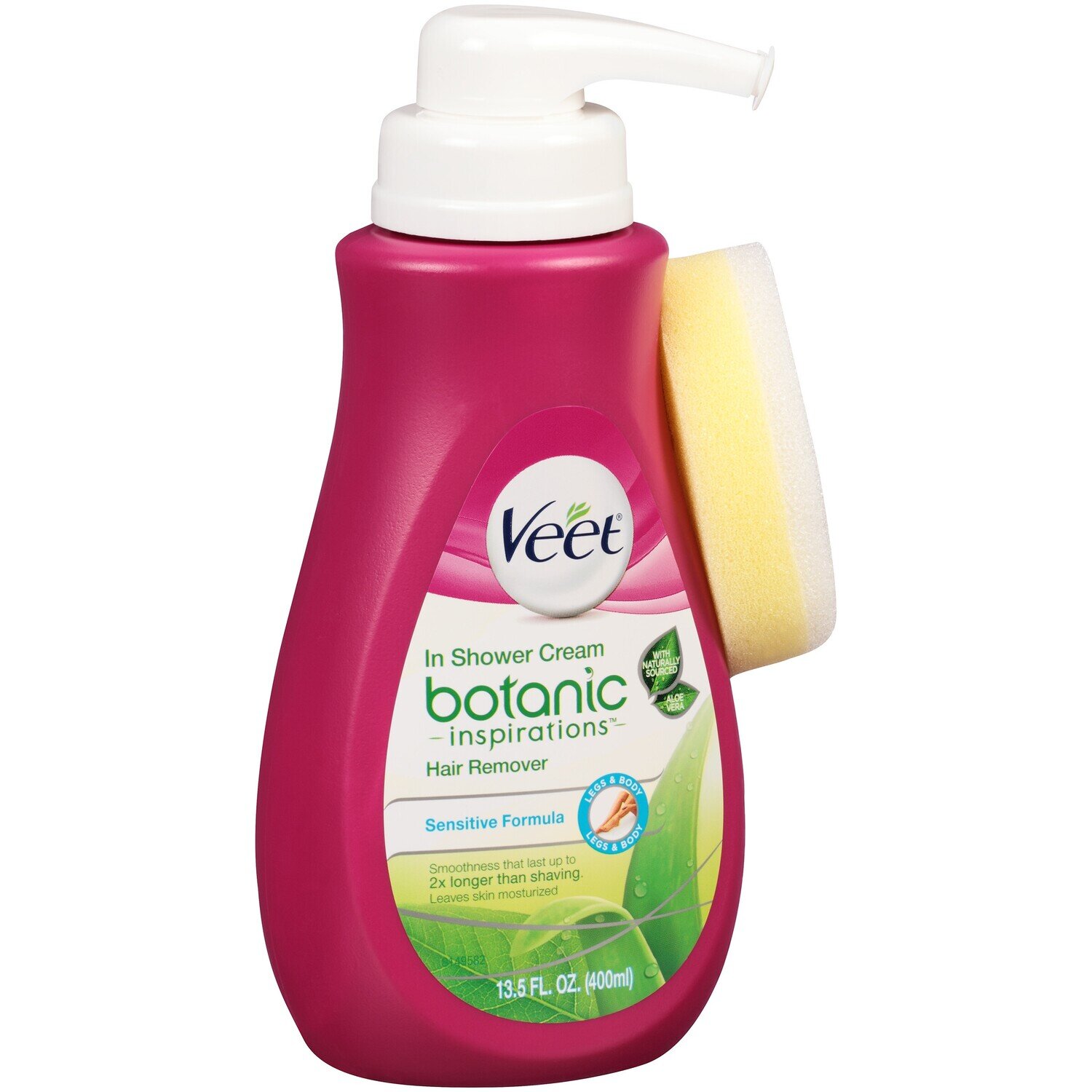 Veet In Shower Legs And Body Hair Removal Cream With Pump 13.5oz