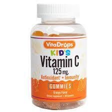 VitaDrops Kid's Vitamin C Gummies - Orange Flavored 60ct