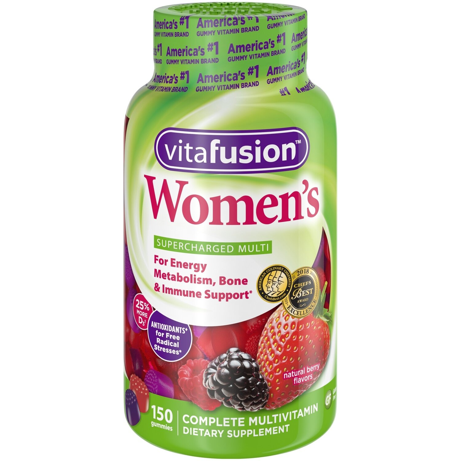 Vitafusion Women's Multi Gummy Vitamins - Natural Berry Flavors 150ct