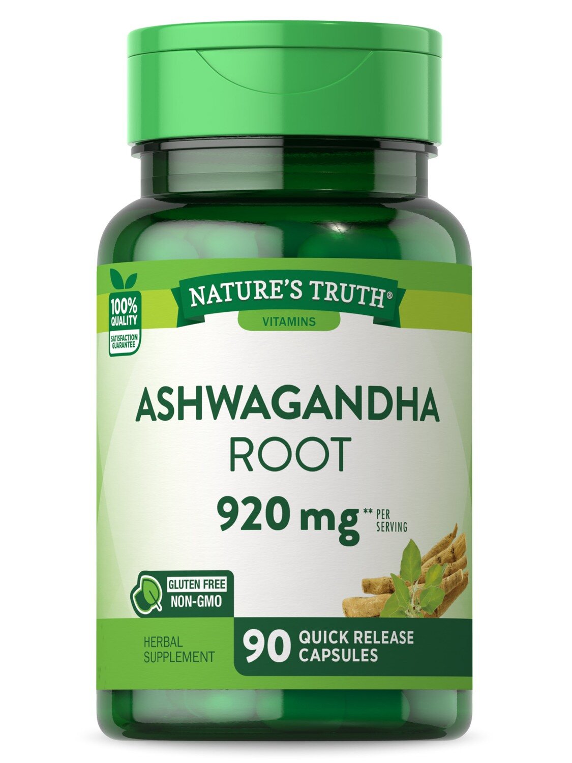 Nature's Truth Ashwagandha Root 920mg Quick Release Capsules 90ct