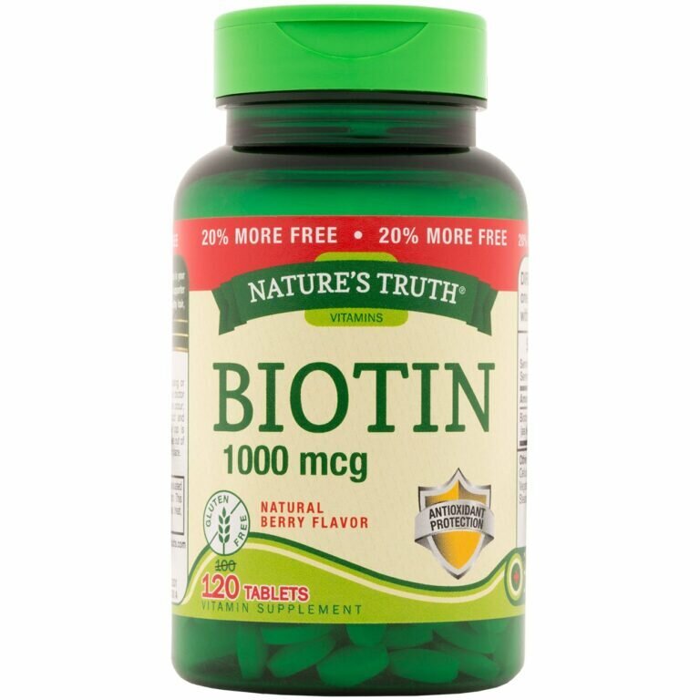 Nature's Truth Biotin 1,000mcg Tablets 120ct