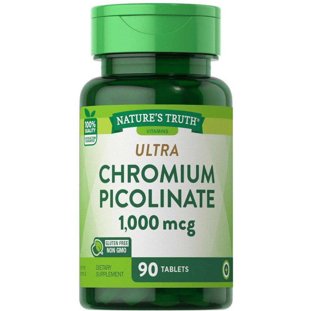 Nature's Truth Ultra Chromium Picolinate 1,000mcg Tablets 90ct