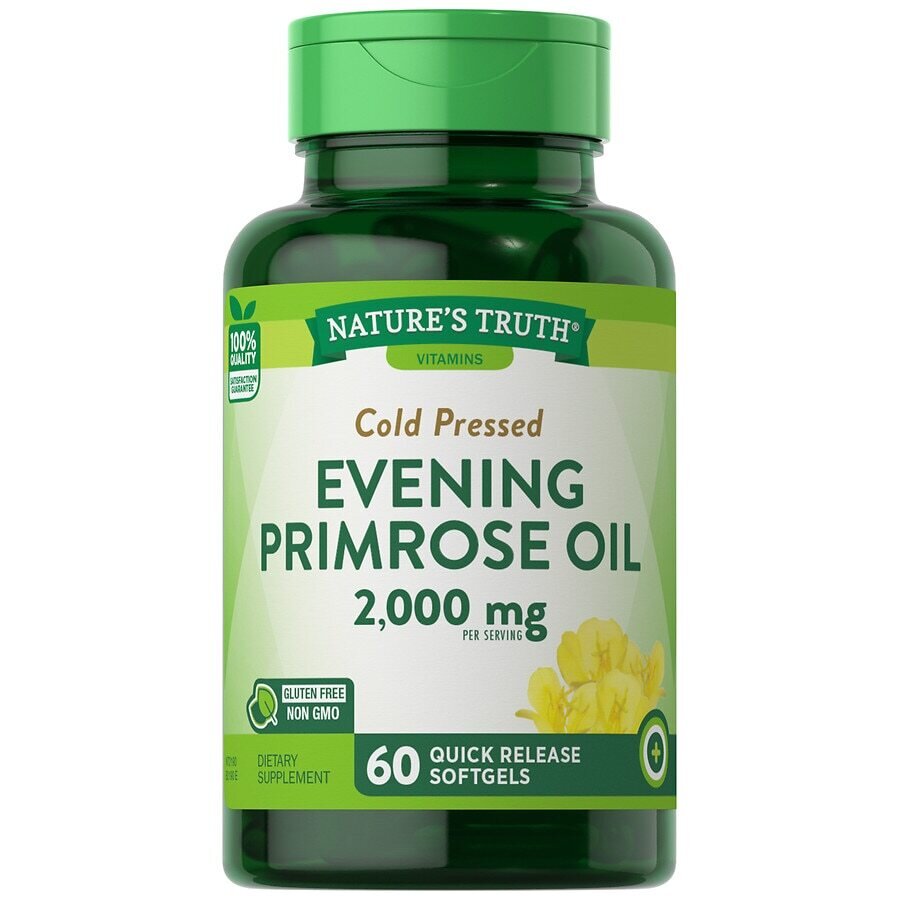 Evening Primrose Oil 2,000mg Cold Pressed Quick Release Softgels 60ct
