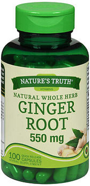 Ginger Root 1,500mg Quick Release Capsules 100ct