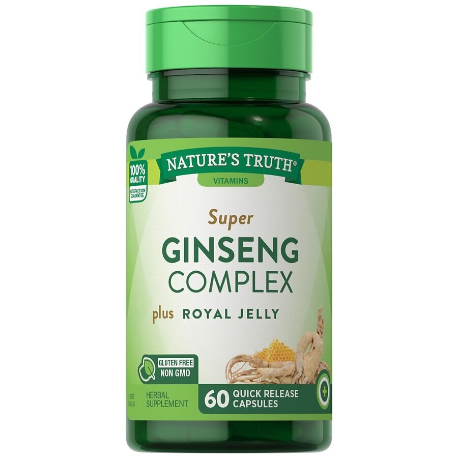Ginseng Complex Plus Royal Jelly Quick Release Capsules 60ct