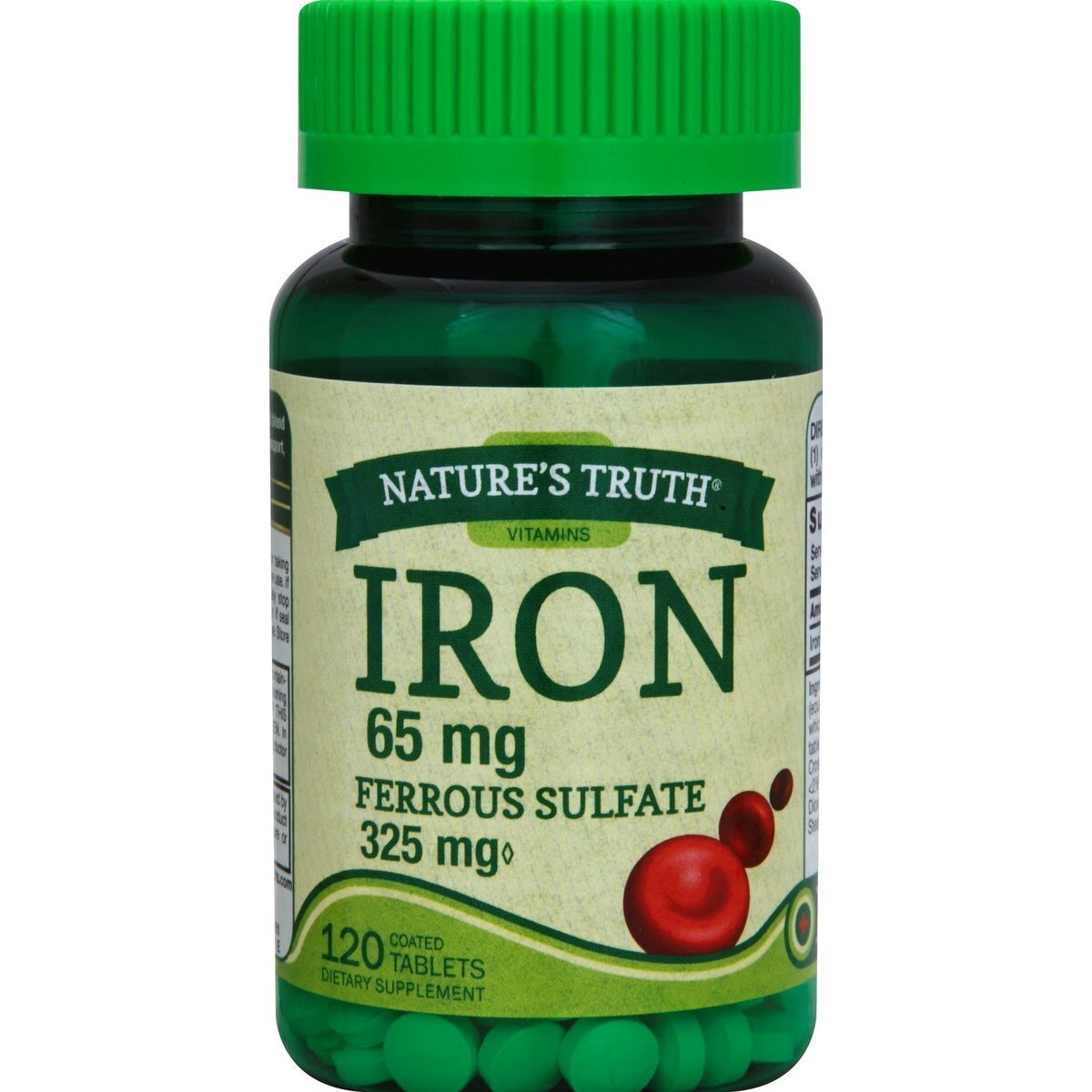 Iron 65mg Vegetarian Coated Tablets 120ct