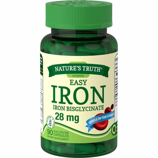 Iron Bisglycinate 28mg Quick Release Capsules 90ct