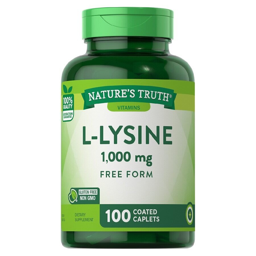 L-Lysine 1,000mg Free Form Coates Caplets 100ct