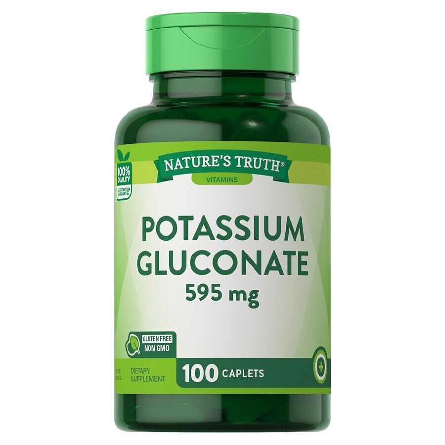 Potassium Gluconate 595mg Caplets 100ct
