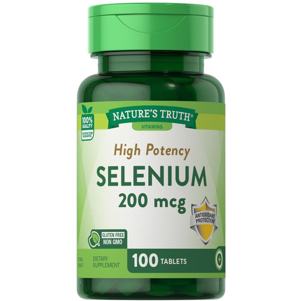 Selenium 200mcg High Potency Tablets 100ct