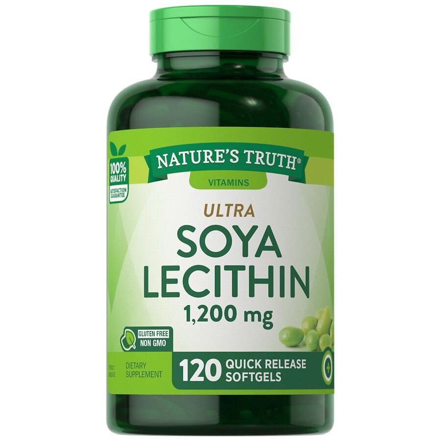 Soya Lecithin 1,200mg Quick Release Softgels 120ct