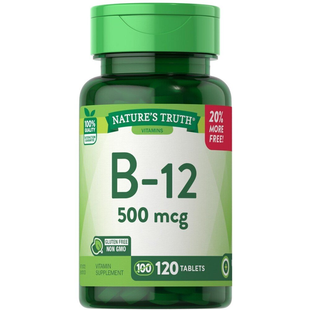 Nature's Truth Vitamin B-12 500mcg Tablets