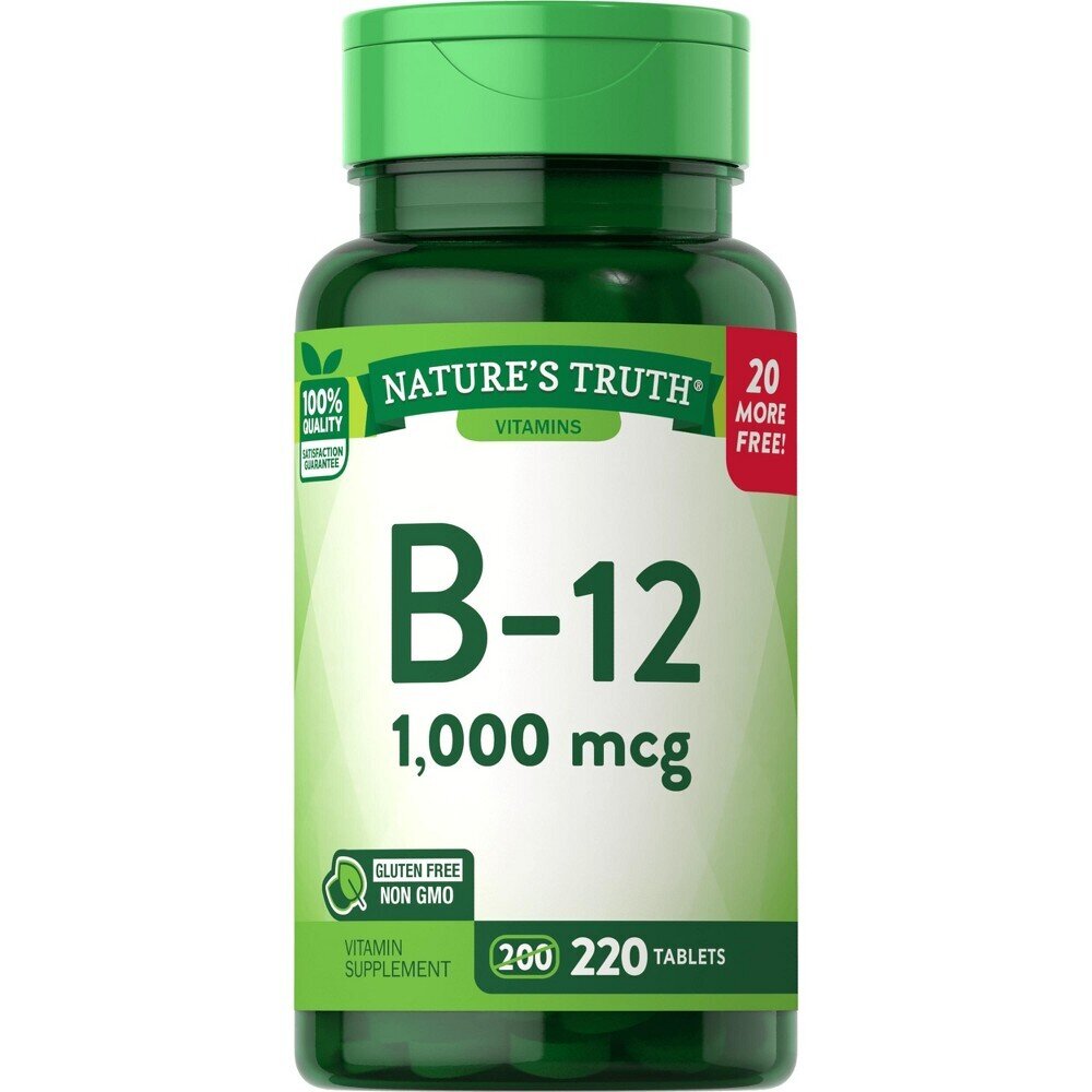 Nature's Truth Vitamin B-12 1000mcg Tablets 220ct
