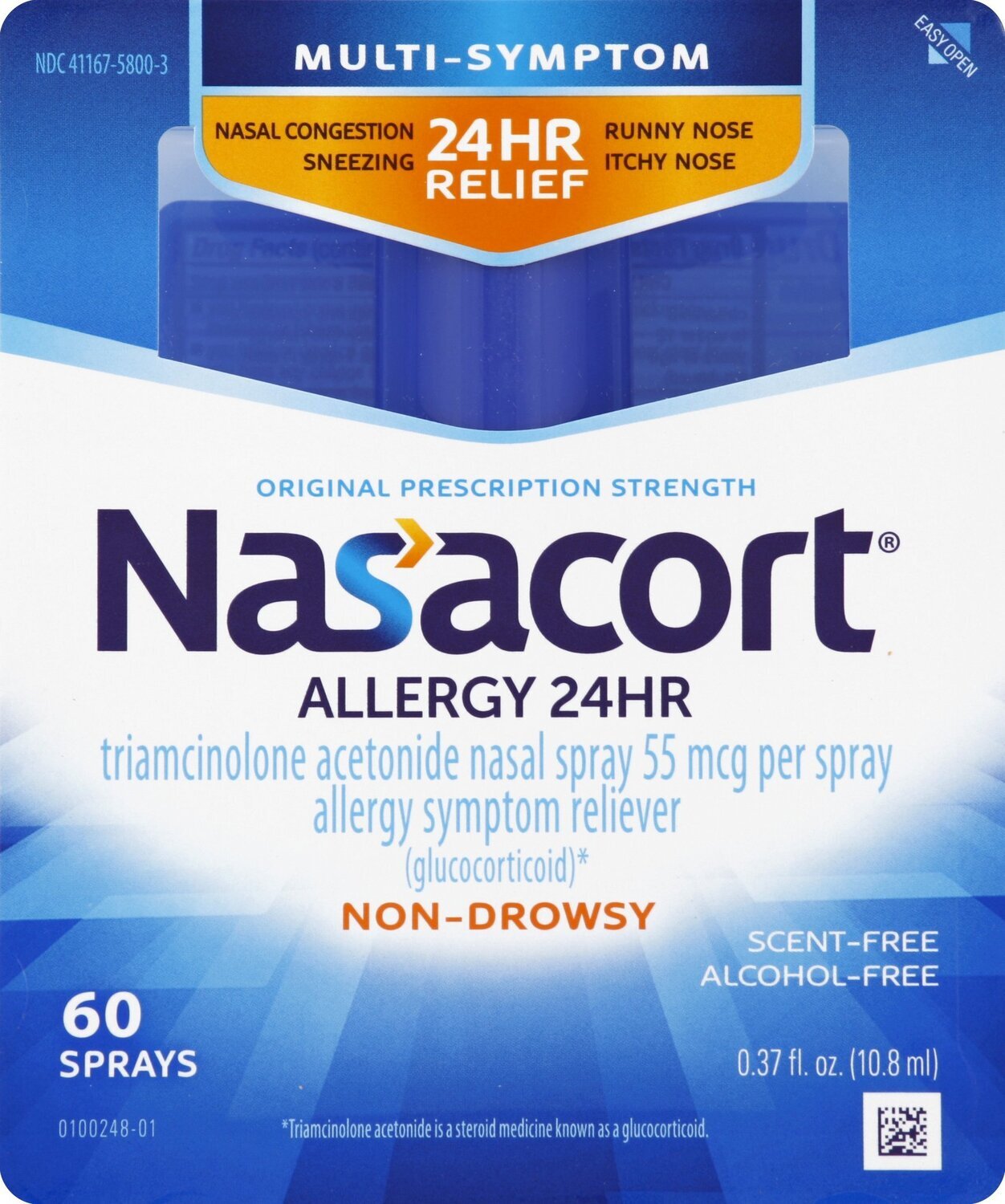 Nasacort Allergy 24 Hr Non-Drowsy 60 Sprays