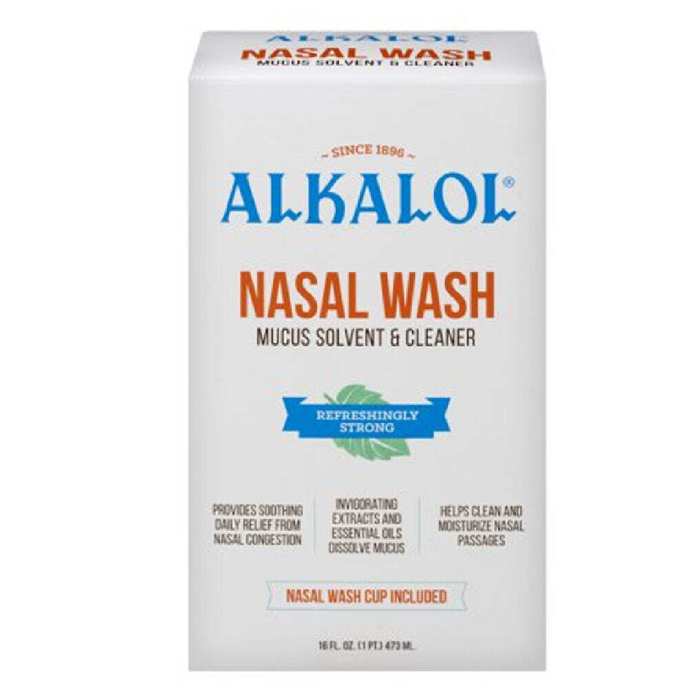 Alkalol Nasal Wash Mucus Solvent and Cleaner 473 mL