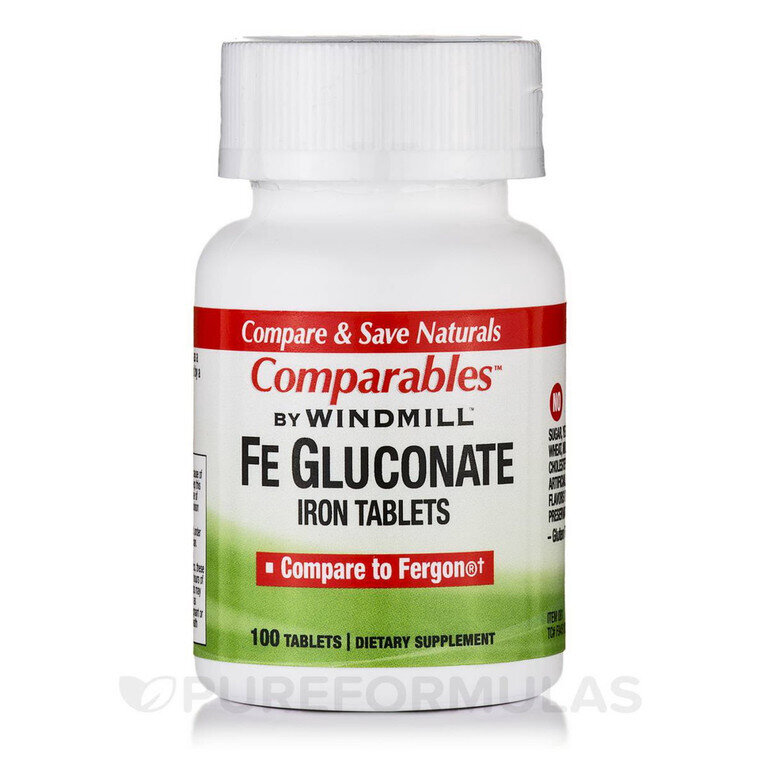 Iron Gluconate 27mg Tablets 100ct