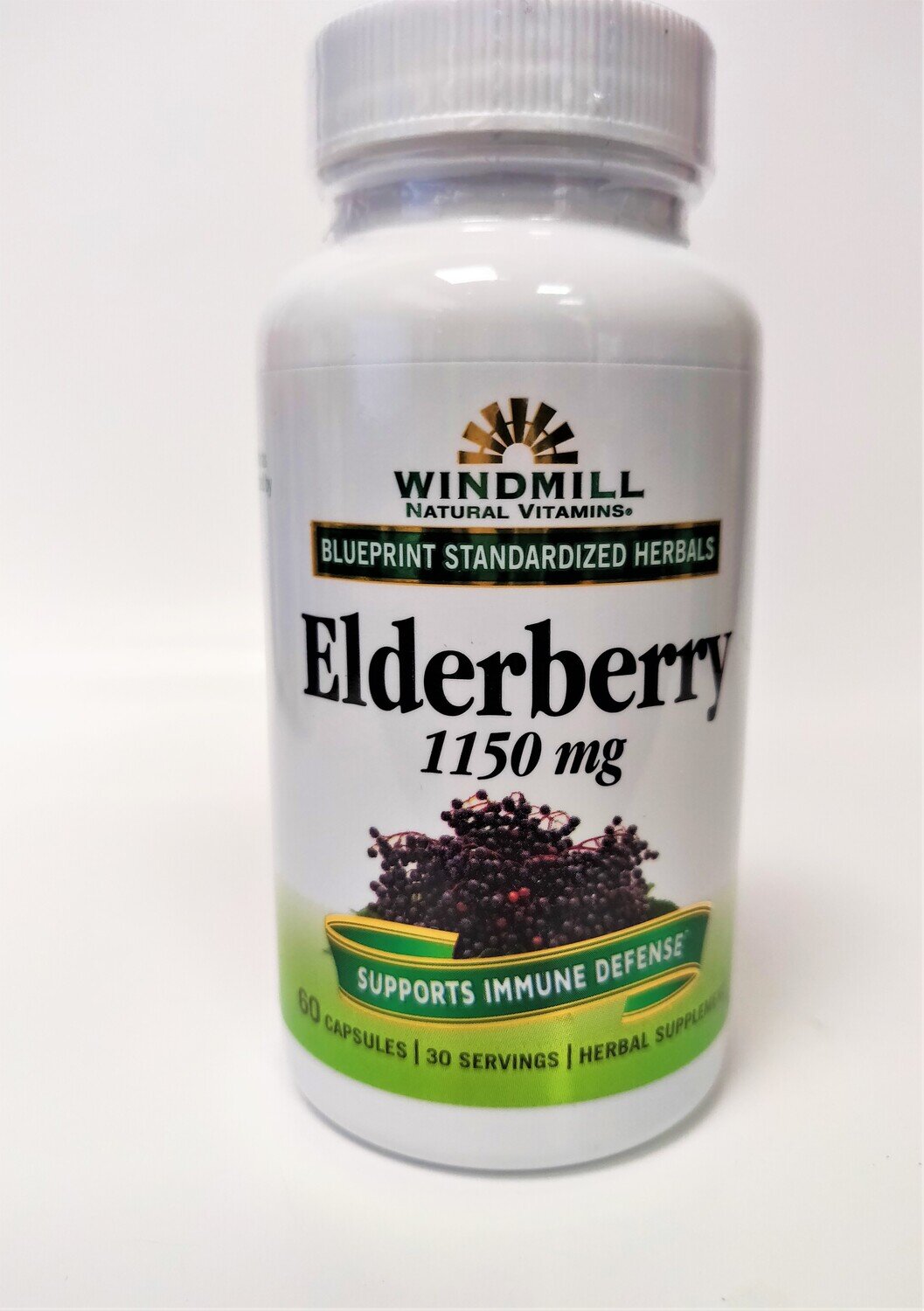 Windmill Elderberry 1150mg Immune Defense Capsules 60ct