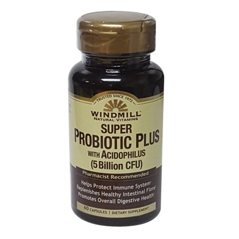 Super Probiotic 5 Billion CFU Acidophilus Capsules 60ct