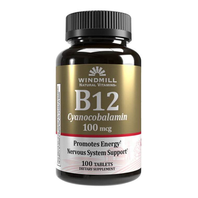 Vitamin B12 Cyanocobalamin 100mcg Tablets 100ct