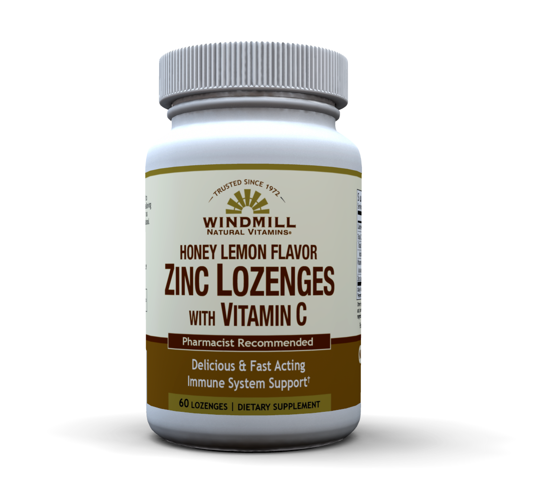 Zinc Citrate Lozenges 30mg With Vitamin C 60ct