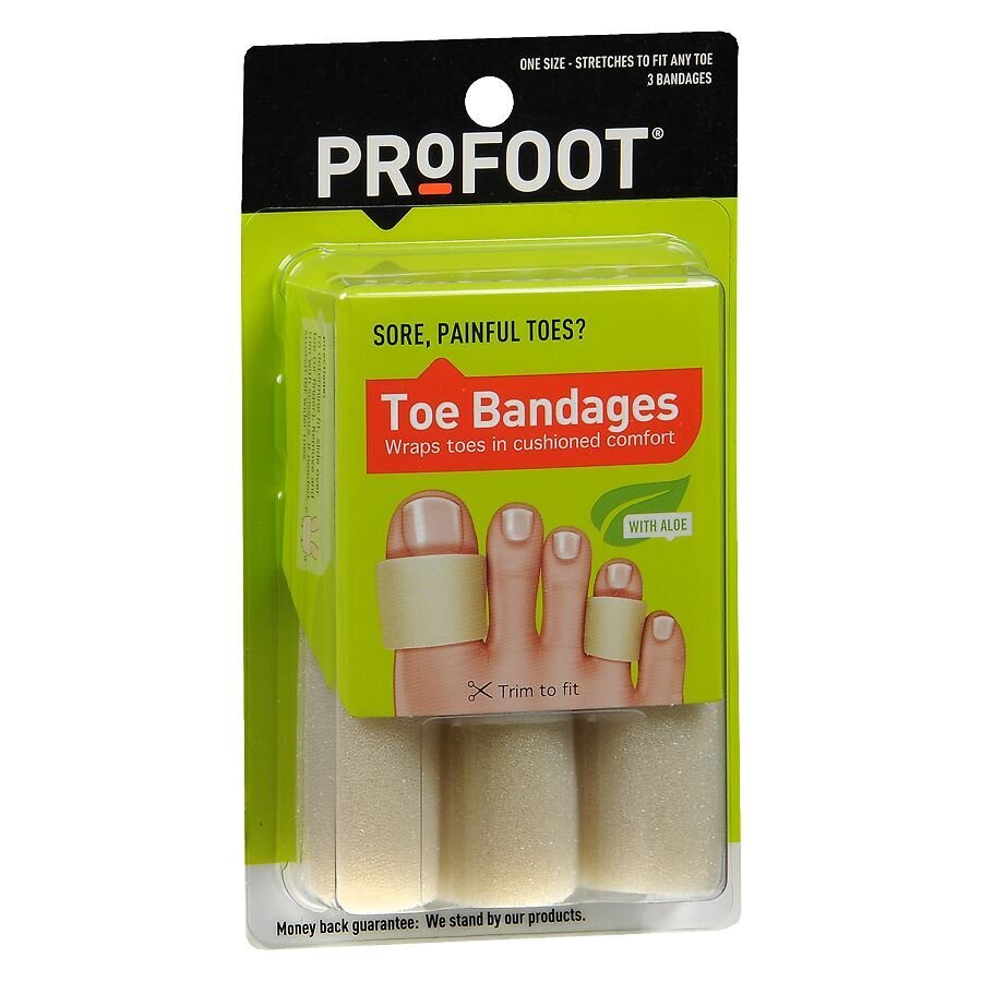 ProFoot Toe Bandages One Size 3 ct