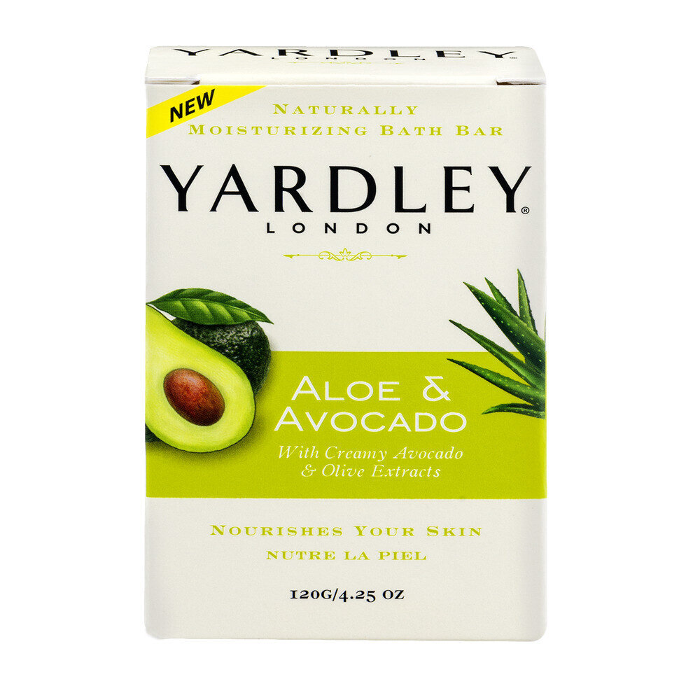 Yardley London Aloe and Avocado Moisturizing Bath Bar 4 oz