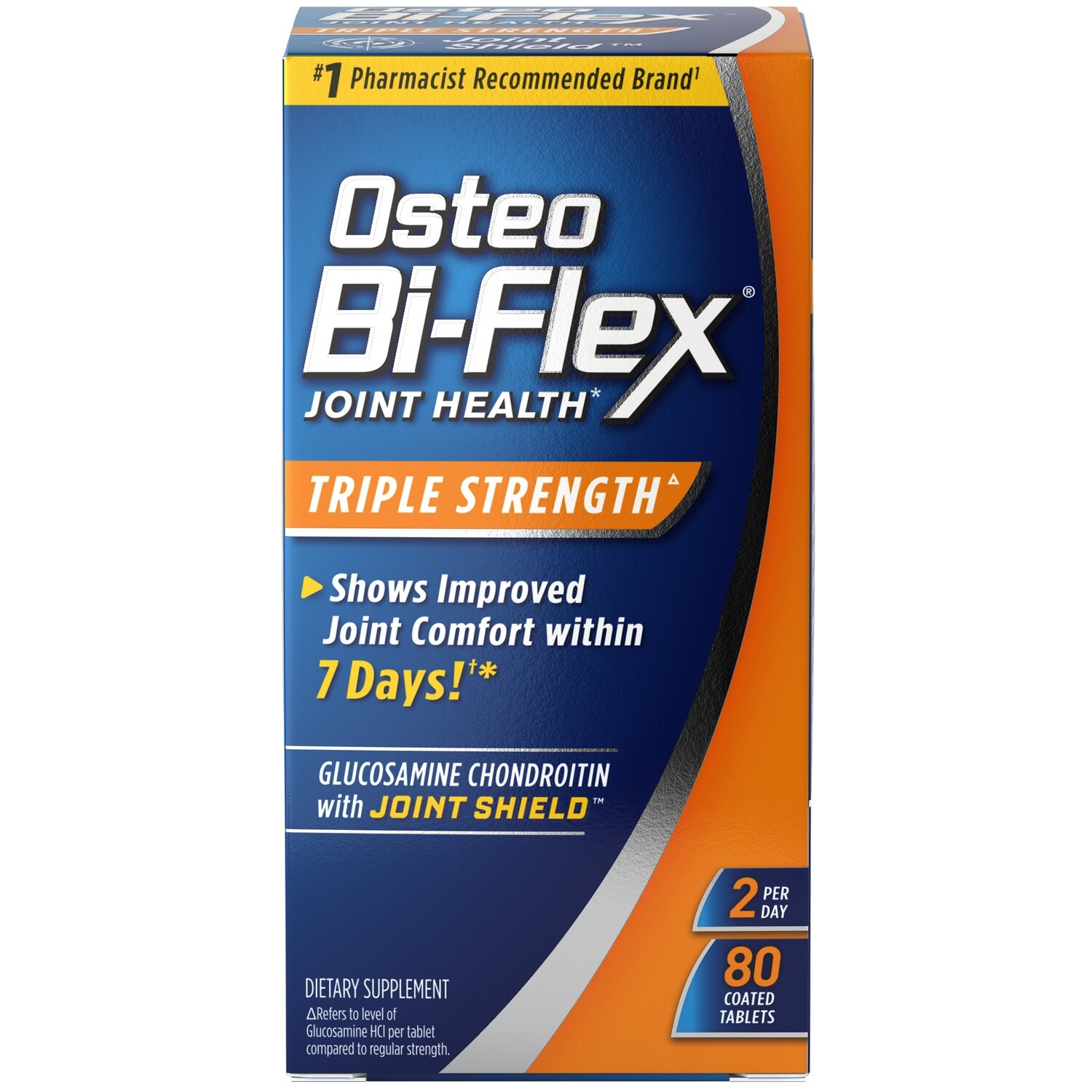 Osteo Bi-Flex Triple Strength Joint Supplement Glucosamine Plus Chondroitin Coated Tablets 80ct