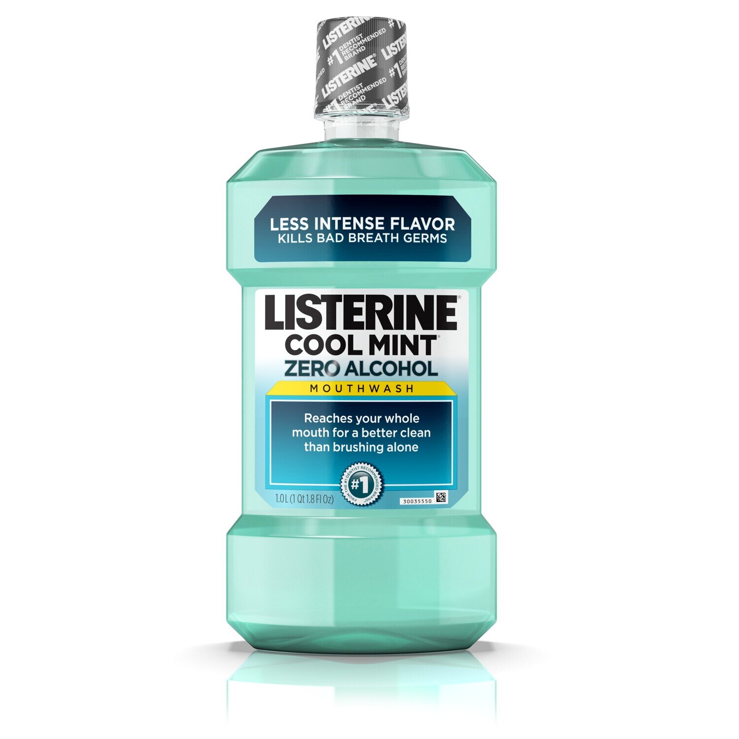 Listerine Zero Alcohol Mouthwash - Cool Mint 1L