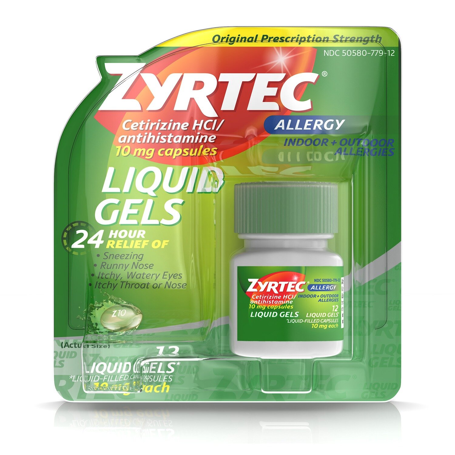 Zyrtec Allergy Liquid Gels 12 ct