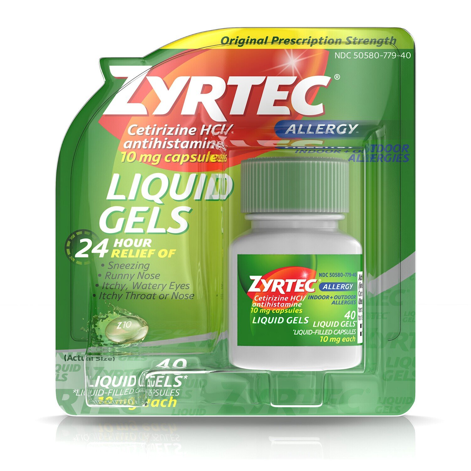 Zyrtec Allergy Liquid Gels 40 ct
