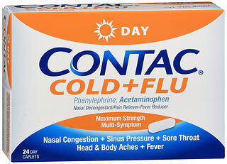 Contac Cold + Flu Day Caplets 24CT
