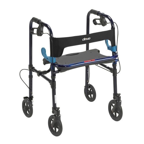 Drive Medical Clever-Lite Walker, Adult, With 8" Casters