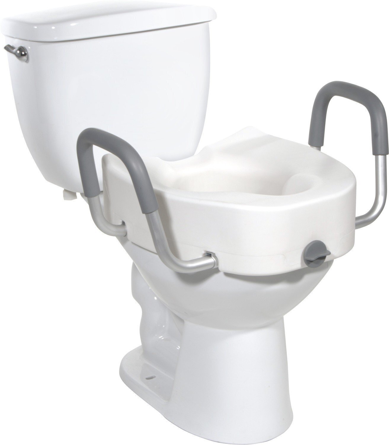 Drive Medical Premium Plastic, ELONGATED Toilet Seat With Lock 5"