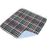 Essential Medical Quik-Sorb Reusable Underpad - Size 34" X 36" - For Bed/Sofa - Plaid - WASHABLE