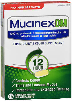 Mucinex DM Expectorant & Cough Suppressant Extended-Release Bi-Layer Tablets Maximum Strength