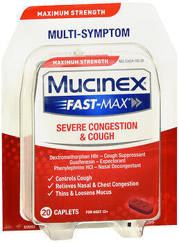 Mucinex Fast-Max Severe Congestion & Cough 20 Caplets