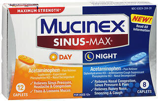 Mucinex Sinus-Max Caplets Day and Night 20 CT