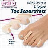 PediFix 3 - Layer Toe Separators (Contains 2 Small, 2 Medium, & 2 Large)