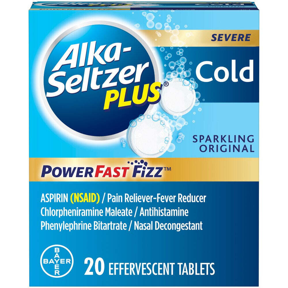 Alka-Seltzer Plus Severe Cold Effervescent Tablets 20 ct