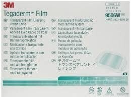 3M Healthcare 9506W Tegaderm Transparent Film Dressing - 4 inch X 4& 3/4 inch (10cm X 12cm) - Envelope of 10