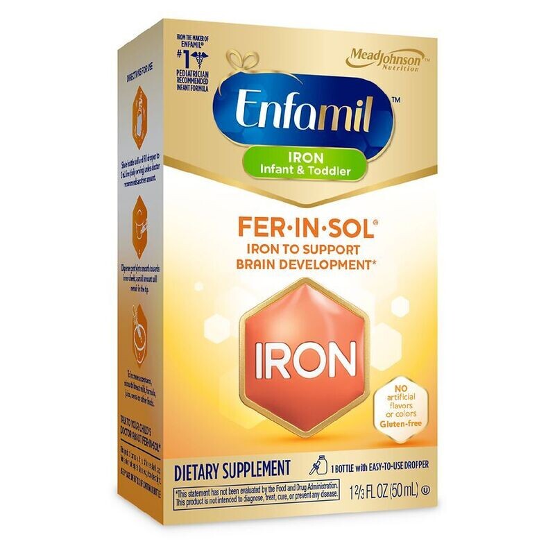 Enfamil Iron Drops Active Mind 0-24 Months 50mL