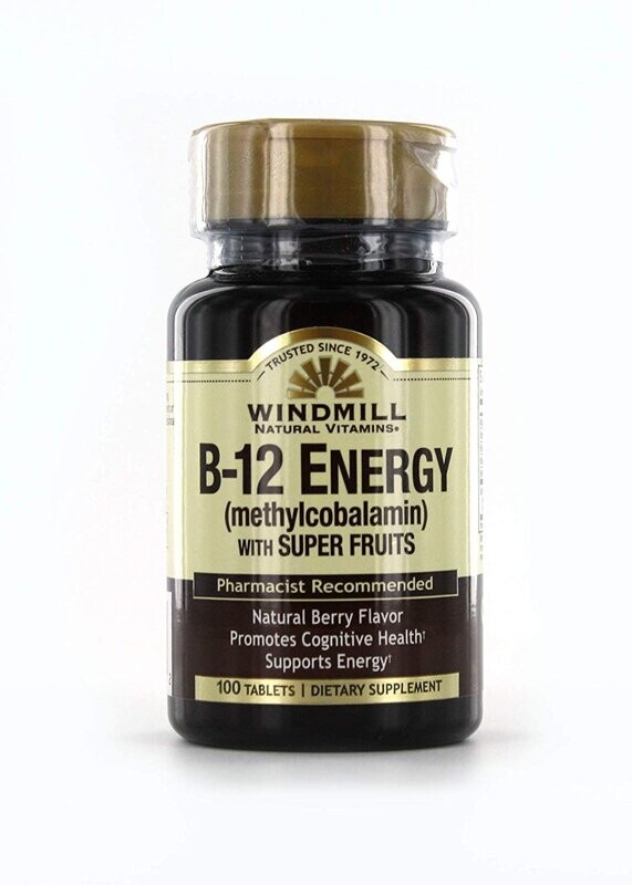 Vitamin B12 Methylcobalamin With Super Fruits Tablets 100ct