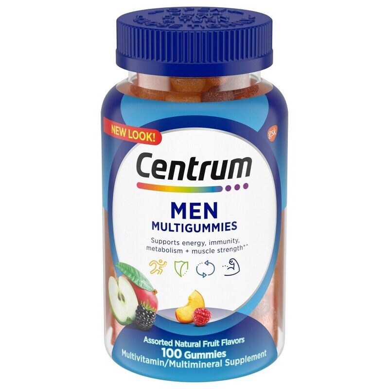 Centrum Men's Multigummies - Natural Fruit Flavors 100ct