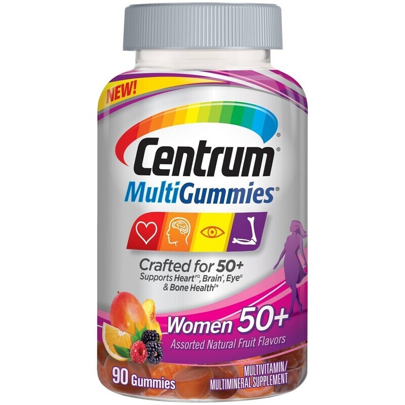 Centrum Women's 50+ Multigummies - Natural Fruit Flavors 80ct