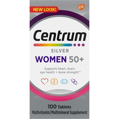 Centrum Silver Women's 50+ Multivitamin Tablets 100ct